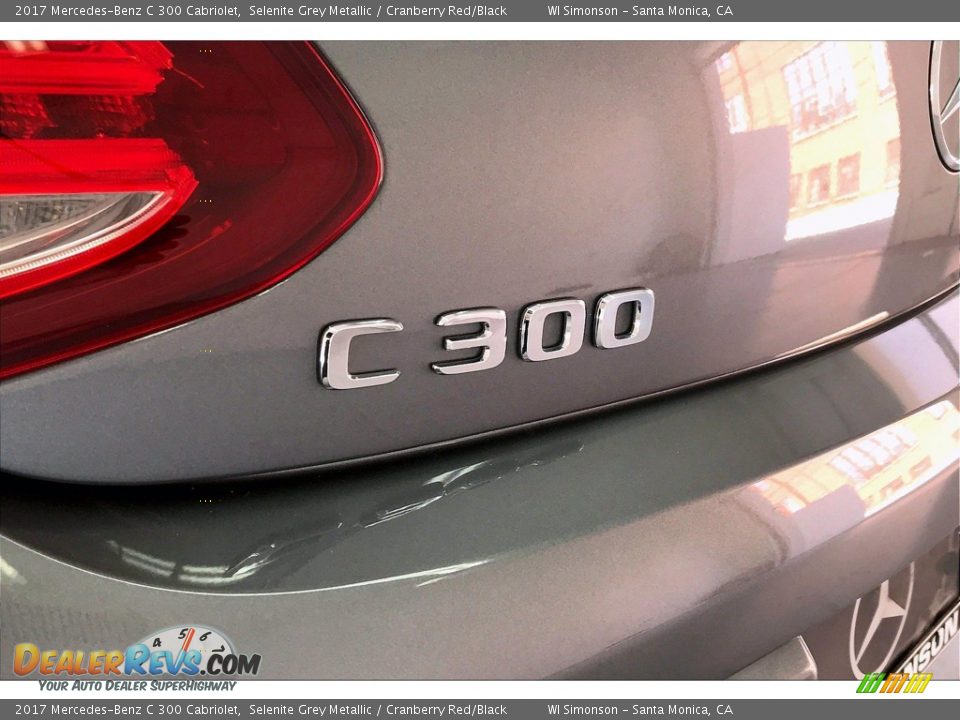 2017 Mercedes-Benz C 300 Cabriolet Selenite Grey Metallic / Cranberry Red/Black Photo #27