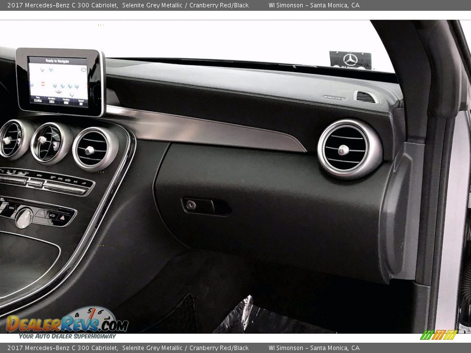 2017 Mercedes-Benz C 300 Cabriolet Selenite Grey Metallic / Cranberry Red/Black Photo #28