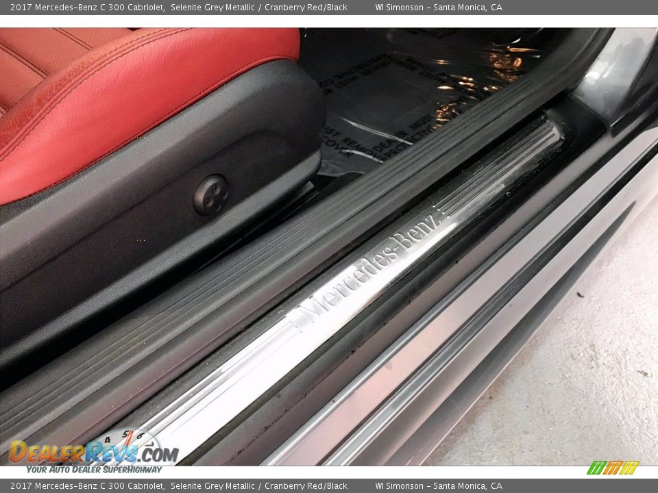 2017 Mercedes-Benz C 300 Cabriolet Selenite Grey Metallic / Cranberry Red/Black Photo #29