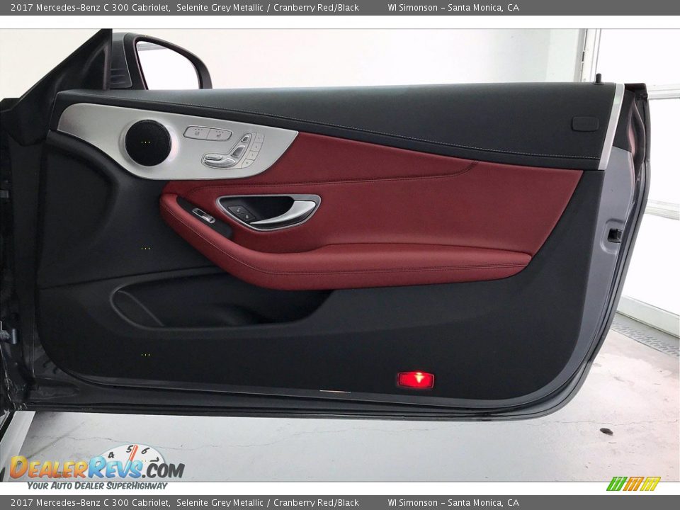 2017 Mercedes-Benz C 300 Cabriolet Selenite Grey Metallic / Cranberry Red/Black Photo #30