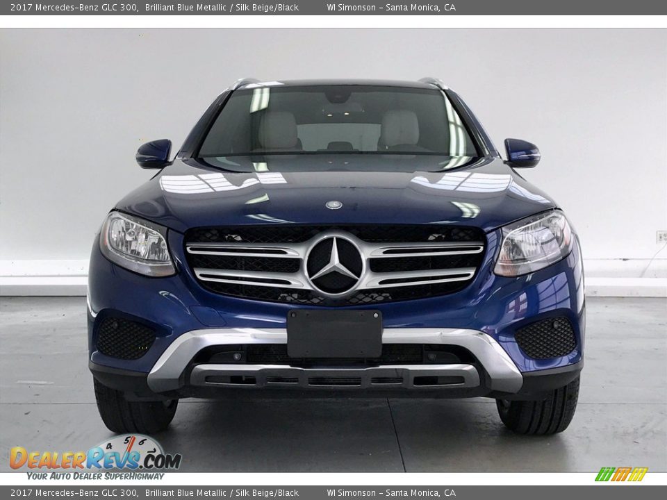 2017 Mercedes-Benz GLC 300 Brilliant Blue Metallic / Silk Beige/Black Photo #2