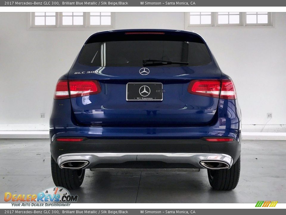 2017 Mercedes-Benz GLC 300 Brilliant Blue Metallic / Silk Beige/Black Photo #3