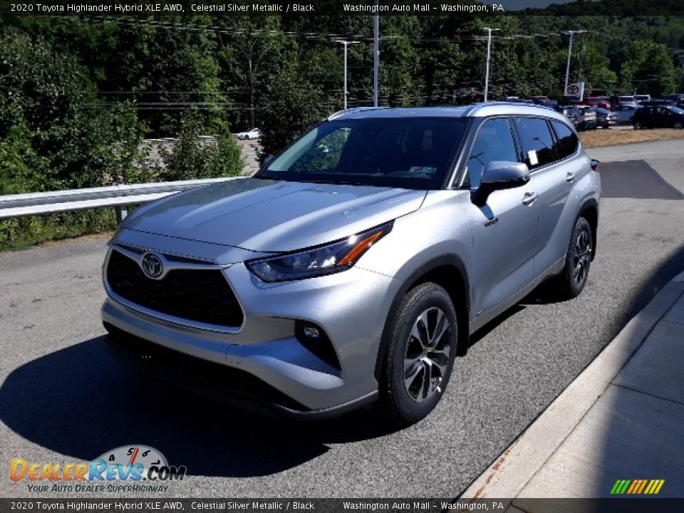 2020 Toyota Highlander Hybrid XLE AWD Celestial Silver Metallic / Black Photo #30