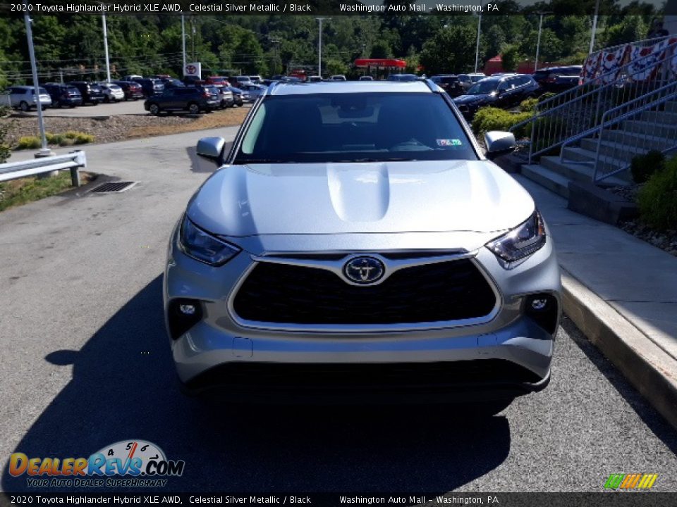 2020 Toyota Highlander Hybrid XLE AWD Celestial Silver Metallic / Black Photo #31