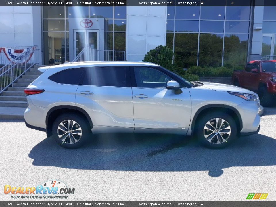 2020 Toyota Highlander Hybrid XLE AWD Celestial Silver Metallic / Black Photo #33