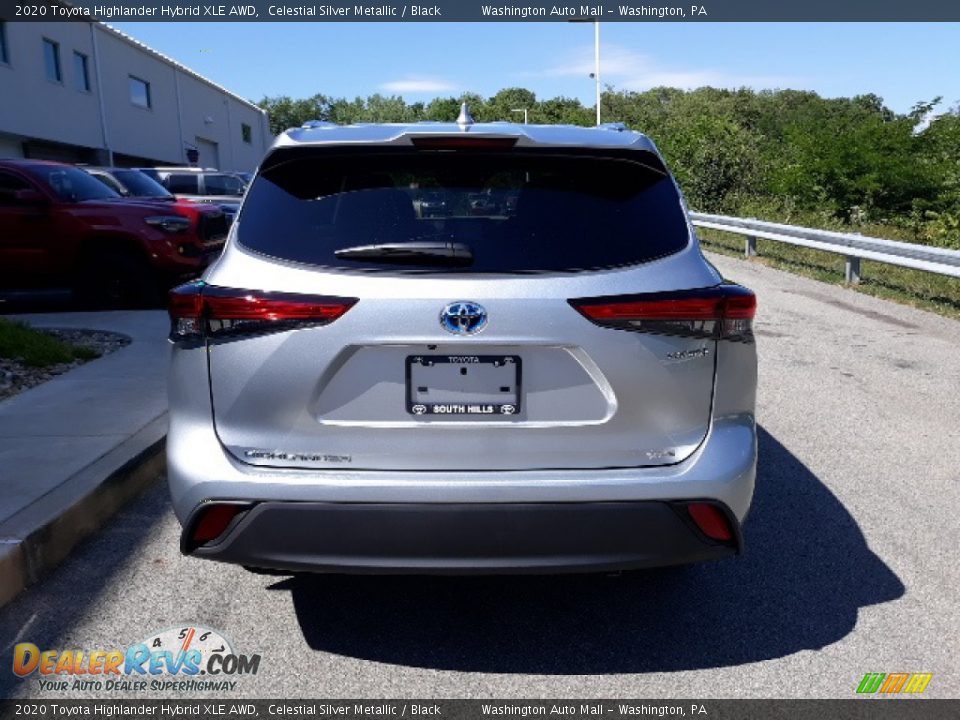 2020 Toyota Highlander Hybrid XLE AWD Celestial Silver Metallic / Black Photo #35