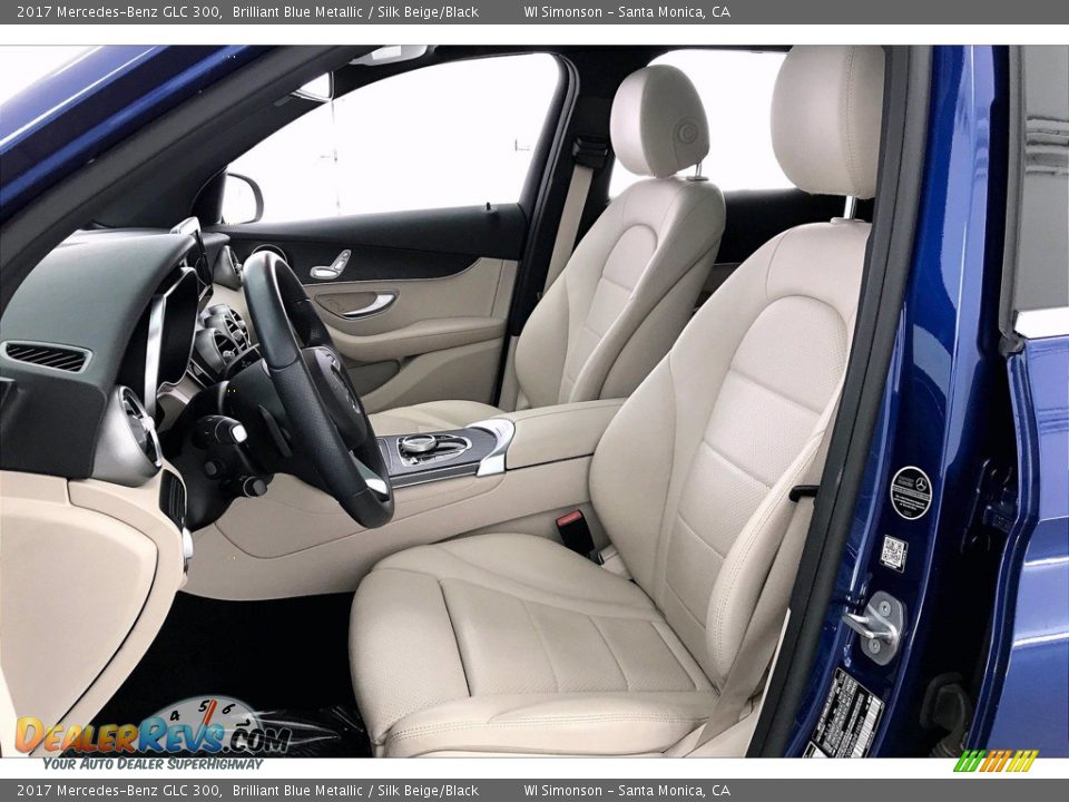 2017 Mercedes-Benz GLC 300 Brilliant Blue Metallic / Silk Beige/Black Photo #14