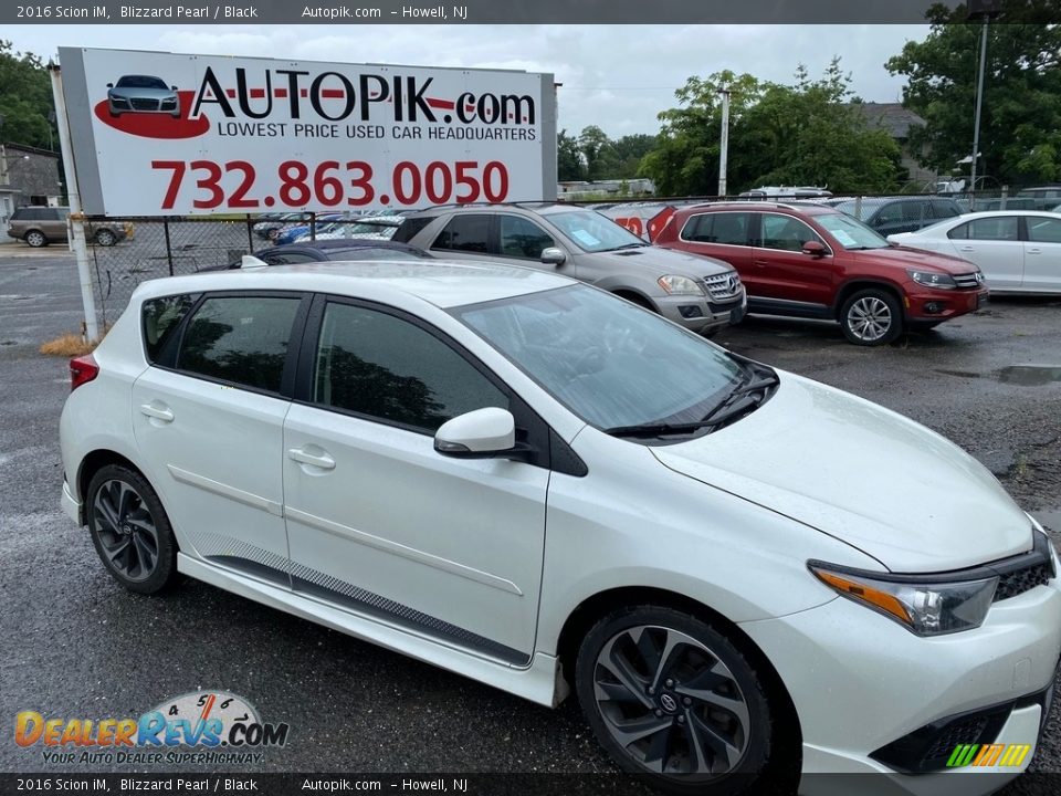 2016 Scion iM Blizzard Pearl / Black Photo #1