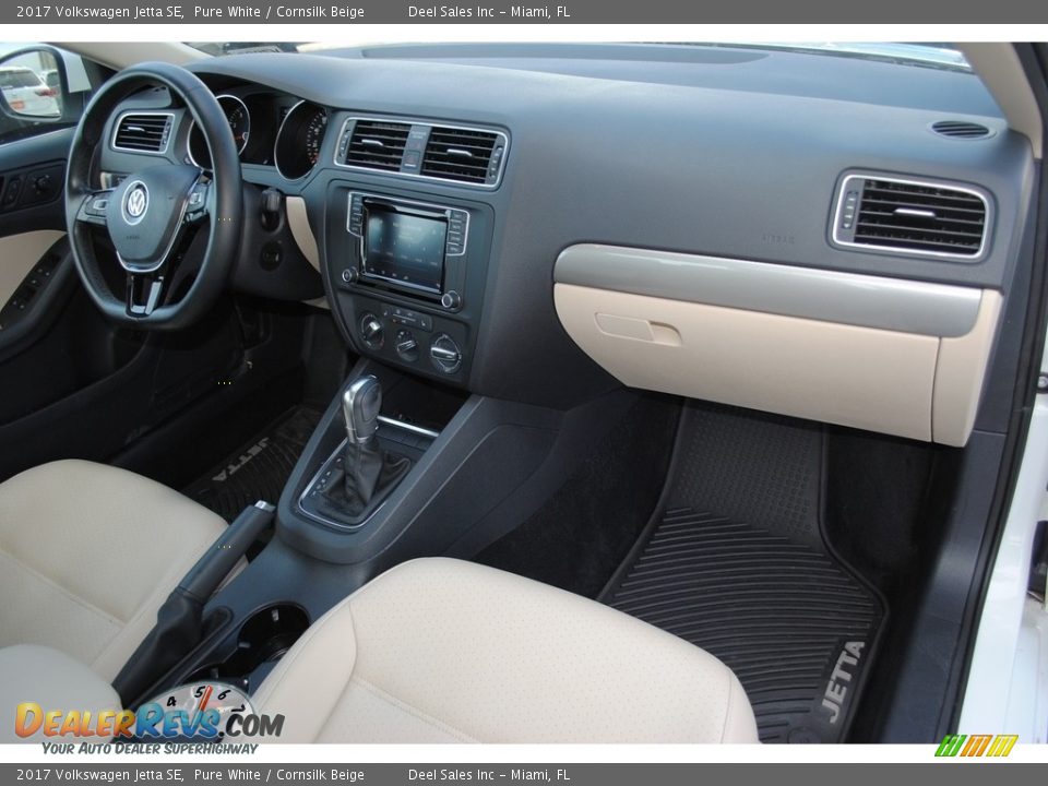 2017 Volkswagen Jetta SE Pure White / Cornsilk Beige Photo #17