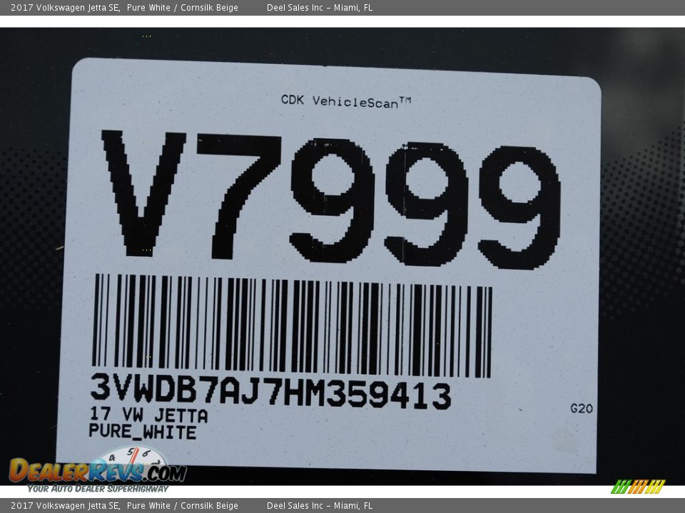 2017 Volkswagen Jetta SE Pure White / Cornsilk Beige Photo #20