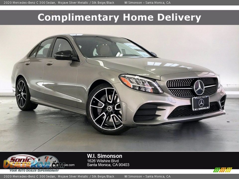 2020 Mercedes-Benz C 300 Sedan Mojave Silver Metallic / Silk Beige/Black Photo #1