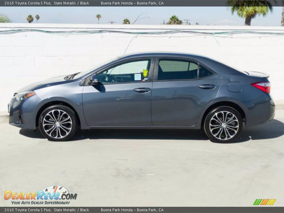 2016 Toyota Corolla S Plus Slate Metallic / Black Photo #8