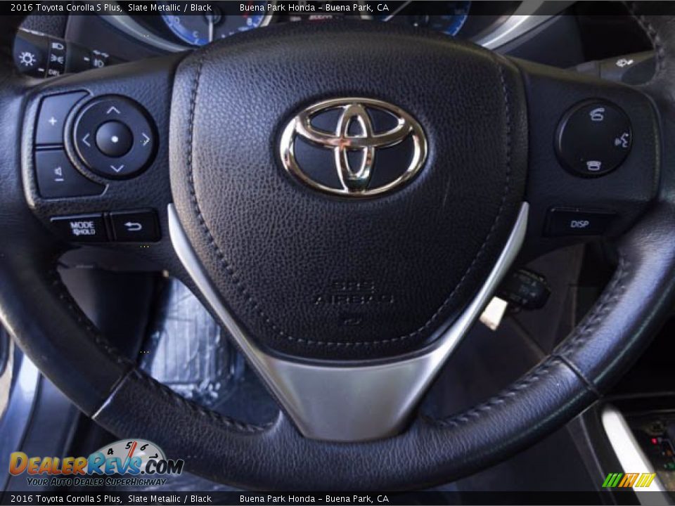 2016 Toyota Corolla S Plus Slate Metallic / Black Photo #13