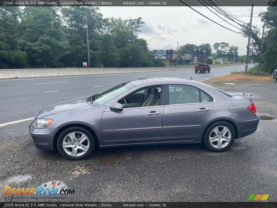 2006 Acura RL 3.5 AWD Sedan Celestial Silver Metallic / Ebony Photo #5