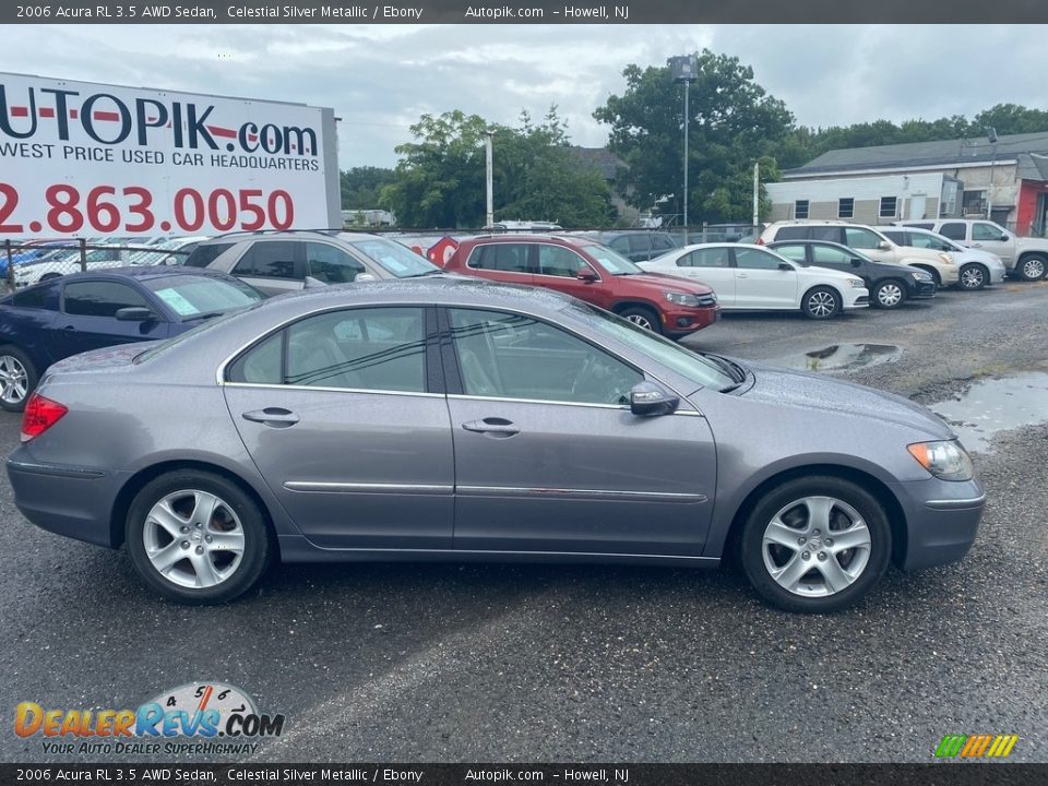 2006 Acura RL 3.5 AWD Sedan Celestial Silver Metallic / Ebony Photo #6