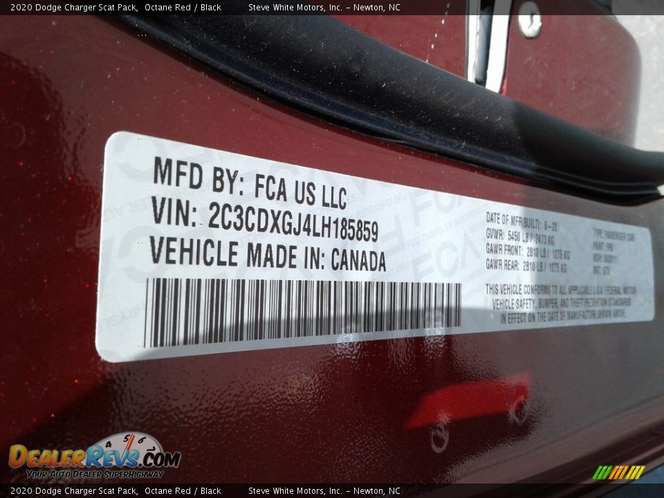2020 Dodge Charger Scat Pack Octane Red / Black Photo #30