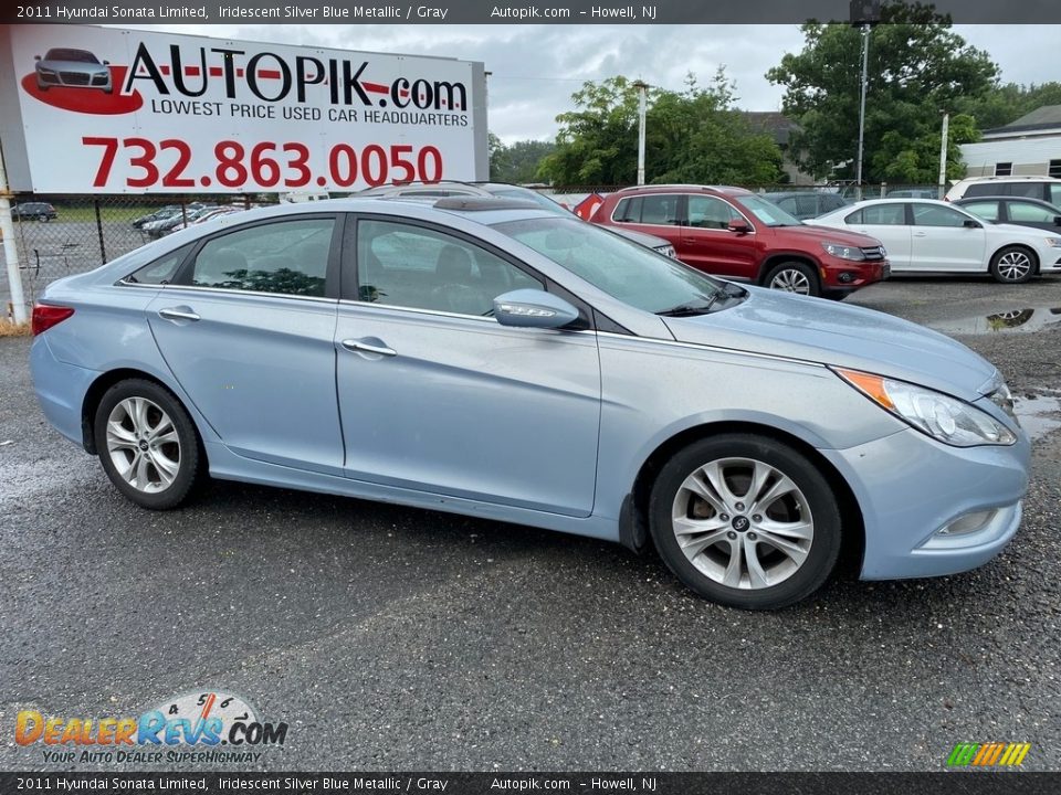 2011 Hyundai Sonata Limited Iridescent Silver Blue Metallic / Gray Photo #1