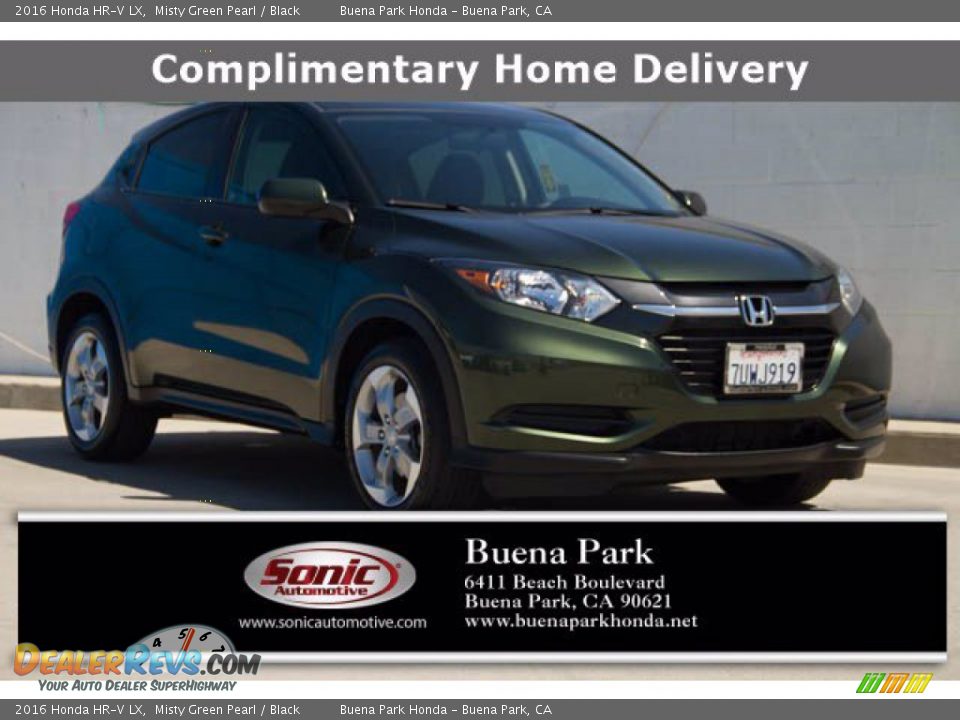 2016 Honda HR-V LX Misty Green Pearl / Black Photo #1