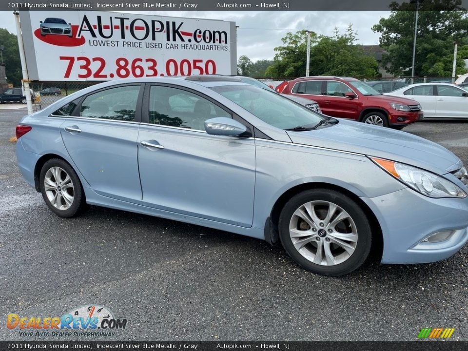 2011 Hyundai Sonata Limited Iridescent Silver Blue Metallic / Gray Photo #2