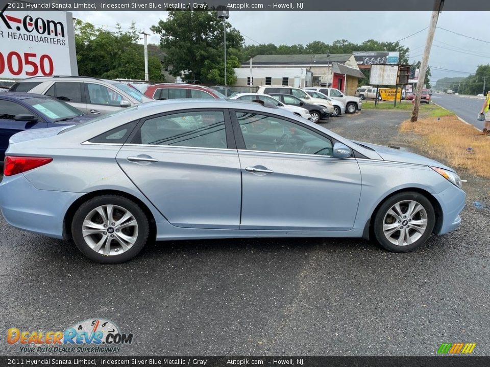 2011 Hyundai Sonata Limited Iridescent Silver Blue Metallic / Gray Photo #3