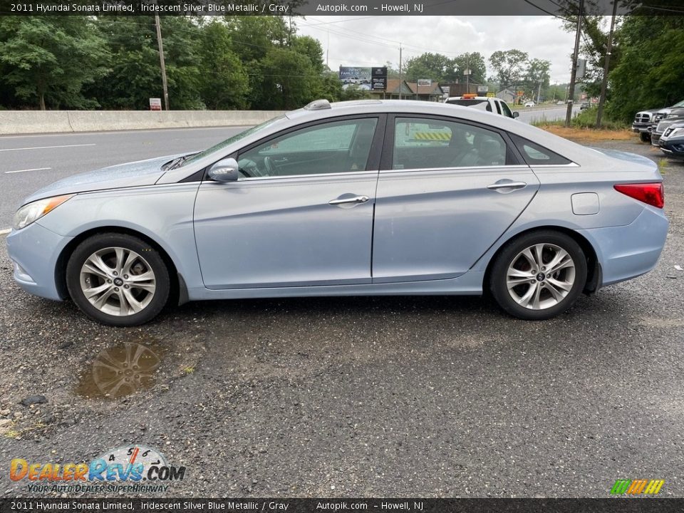 2011 Hyundai Sonata Limited Iridescent Silver Blue Metallic / Gray Photo #4