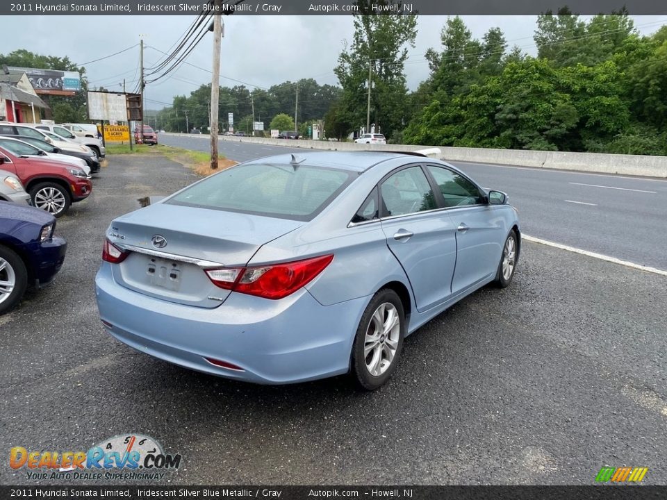 2011 Hyundai Sonata Limited Iridescent Silver Blue Metallic / Gray Photo #5