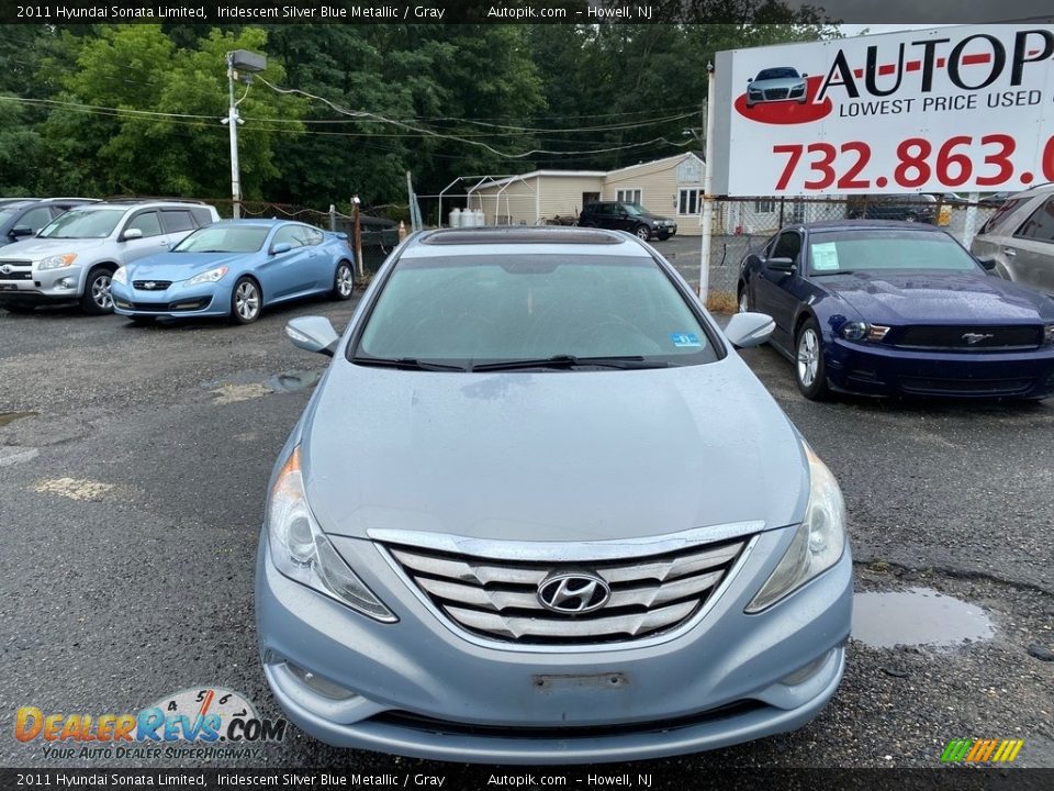 2011 Hyundai Sonata Limited Iridescent Silver Blue Metallic / Gray Photo #7