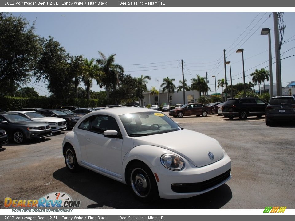 2012 Volkswagen Beetle 2.5L Candy White / Titan Black Photo #1