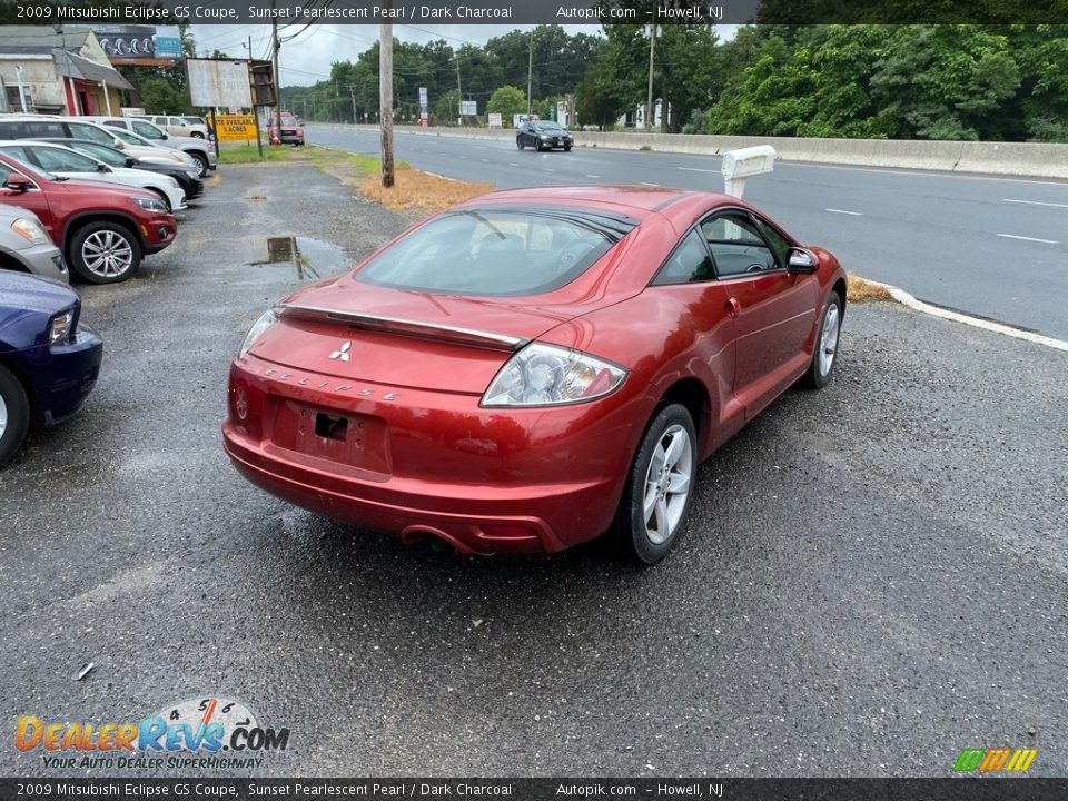 2009 Mitsubishi Eclipse GS Coupe Sunset Pearlescent Pearl / Dark Charcoal Photo #3