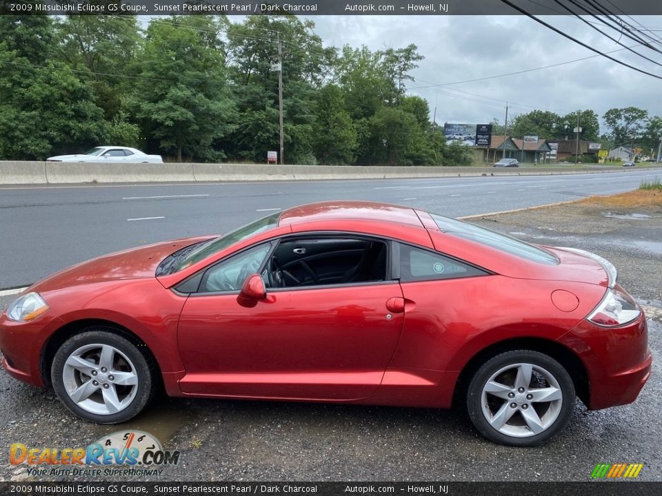 2009 Mitsubishi Eclipse GS Coupe Sunset Pearlescent Pearl / Dark Charcoal Photo #6