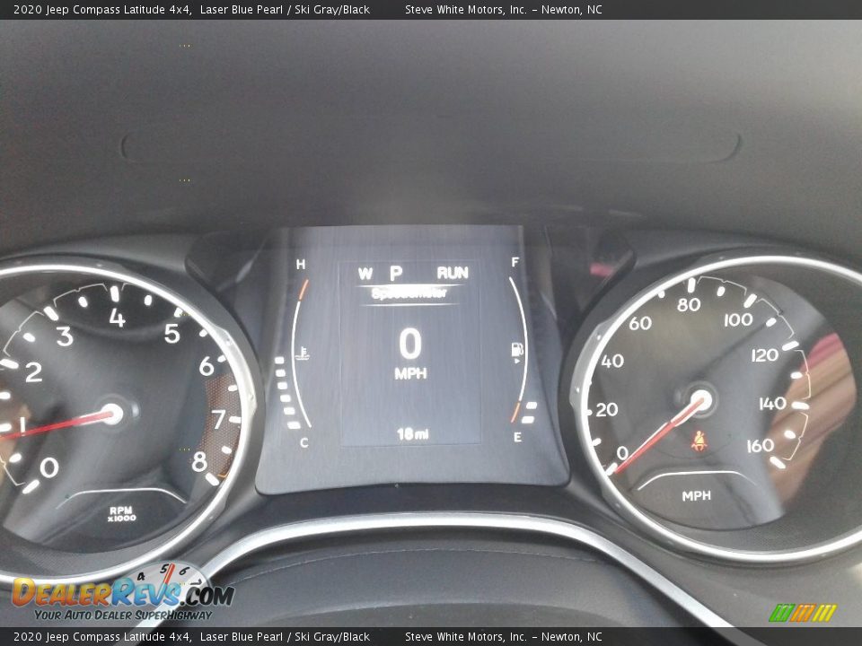 2020 Jeep Compass Latitude 4x4 Laser Blue Pearl / Ski Gray/Black Photo #19
