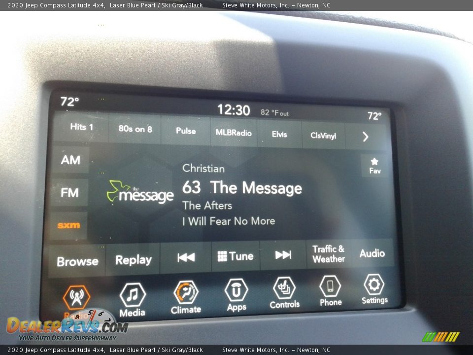 2020 Jeep Compass Latitude 4x4 Laser Blue Pearl / Ski Gray/Black Photo #20