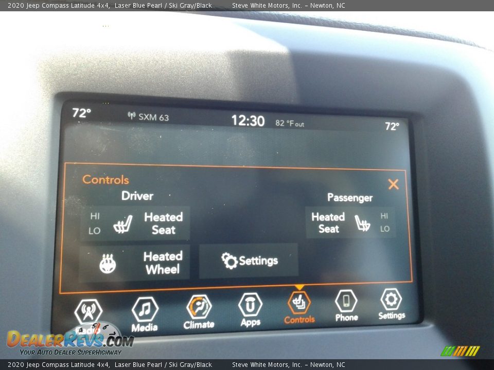 2020 Jeep Compass Latitude 4x4 Laser Blue Pearl / Ski Gray/Black Photo #21