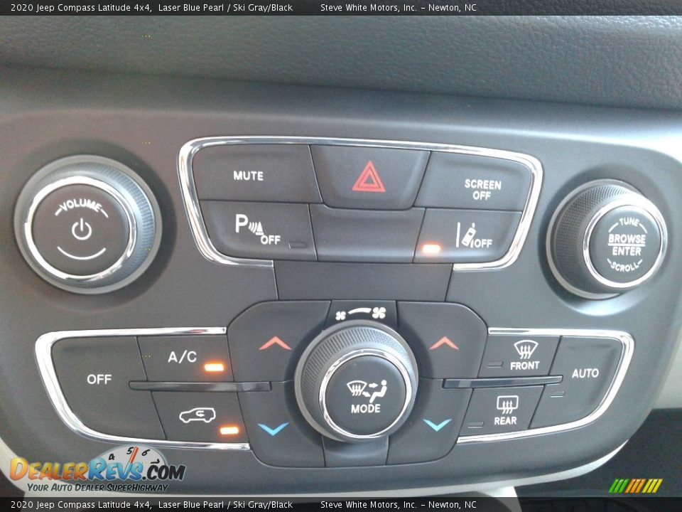 2020 Jeep Compass Latitude 4x4 Laser Blue Pearl / Ski Gray/Black Photo #23
