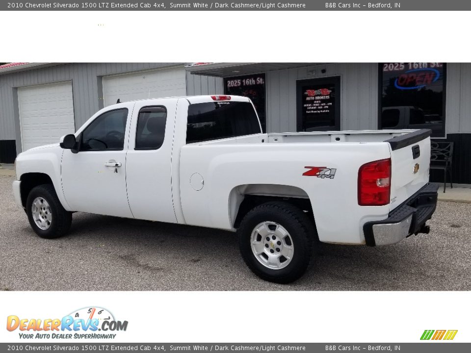 2010 Chevrolet Silverado 1500 LTZ Extended Cab 4x4 Summit White / Dark Cashmere/Light Cashmere Photo #3