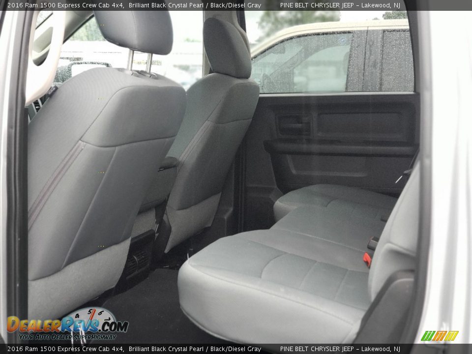 Rear Seat of 2016 Ram 1500 Express Crew Cab 4x4 Photo #3