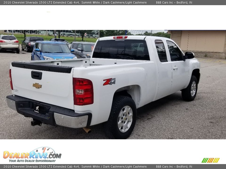 2010 Chevrolet Silverado 1500 LTZ Extended Cab 4x4 Summit White / Dark Cashmere/Light Cashmere Photo #5