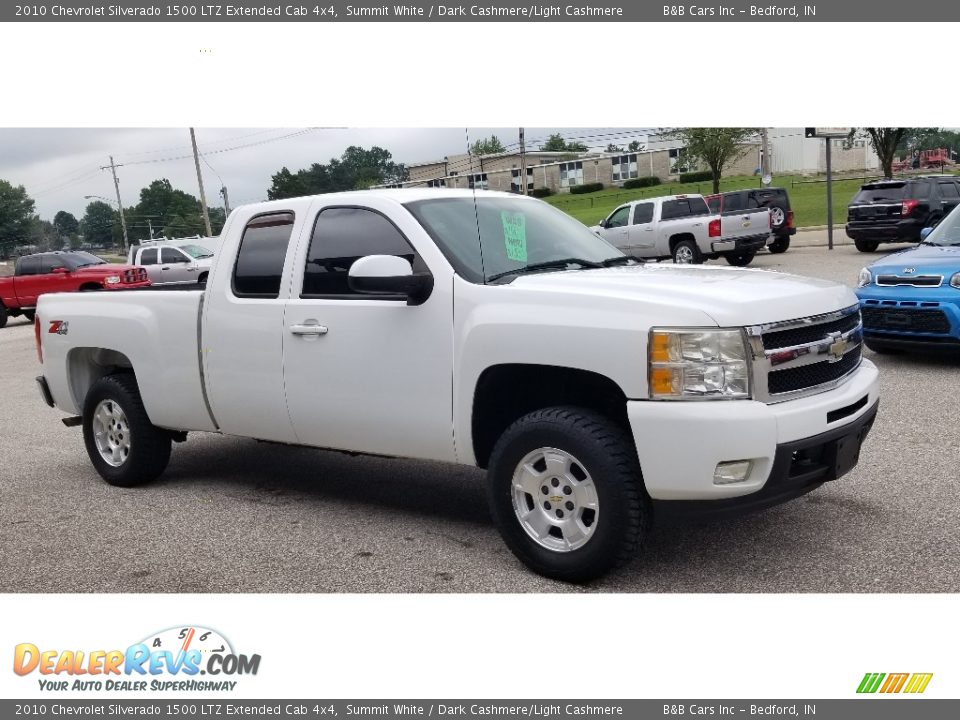 2010 Chevrolet Silverado 1500 LTZ Extended Cab 4x4 Summit White / Dark Cashmere/Light Cashmere Photo #6