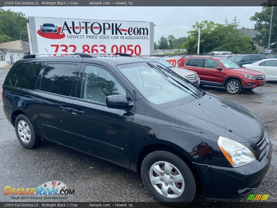 2009 Kia Sedona LX Midnight Black / Gray Photo #1