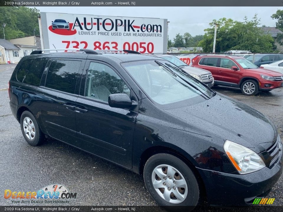 2009 Kia Sedona LX Midnight Black / Gray Photo #2