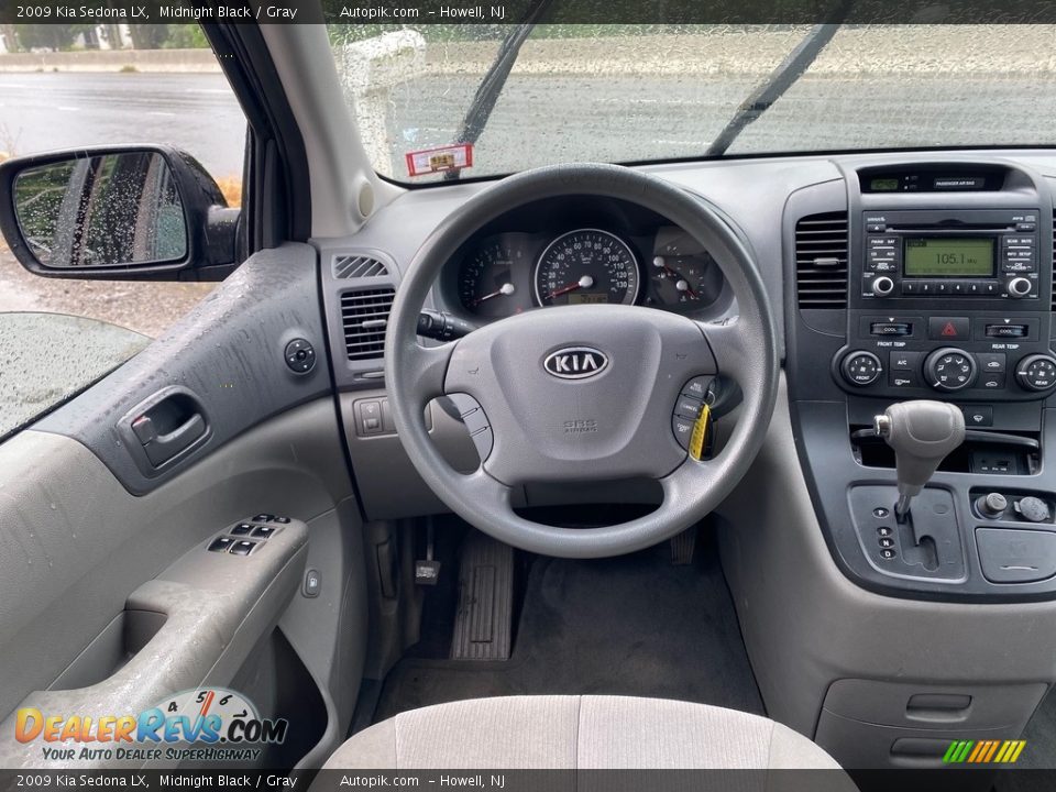 2009 Kia Sedona LX Midnight Black / Gray Photo #9