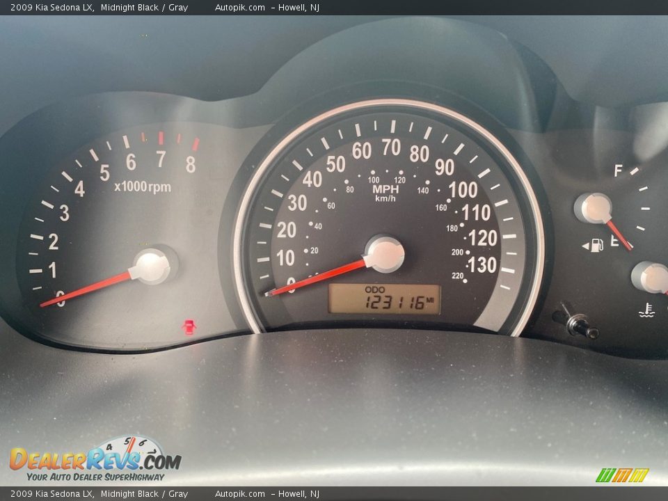 2009 Kia Sedona LX Midnight Black / Gray Photo #14