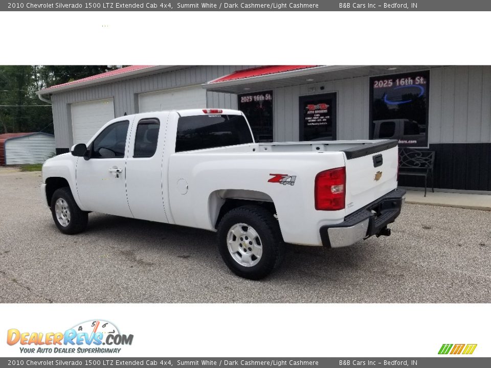 2010 Chevrolet Silverado 1500 LTZ Extended Cab 4x4 Summit White / Dark Cashmere/Light Cashmere Photo #23