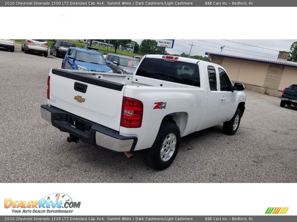 2010 Chevrolet Silverado 1500 LTZ Extended Cab 4x4 Summit White / Dark Cashmere/Light Cashmere Photo #24