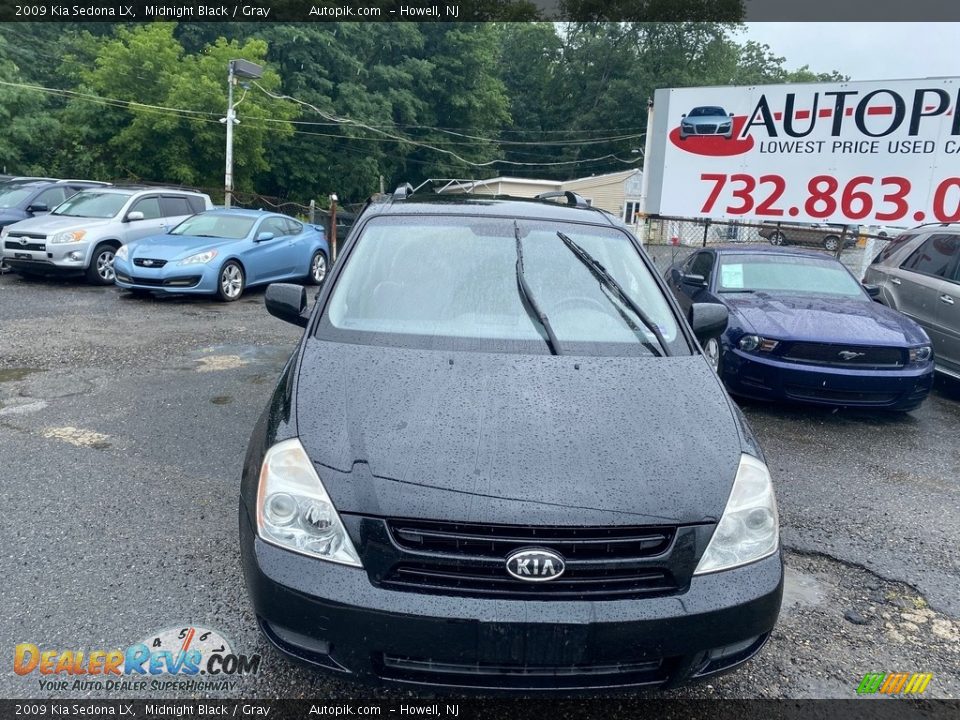 2009 Kia Sedona LX Midnight Black / Gray Photo #16