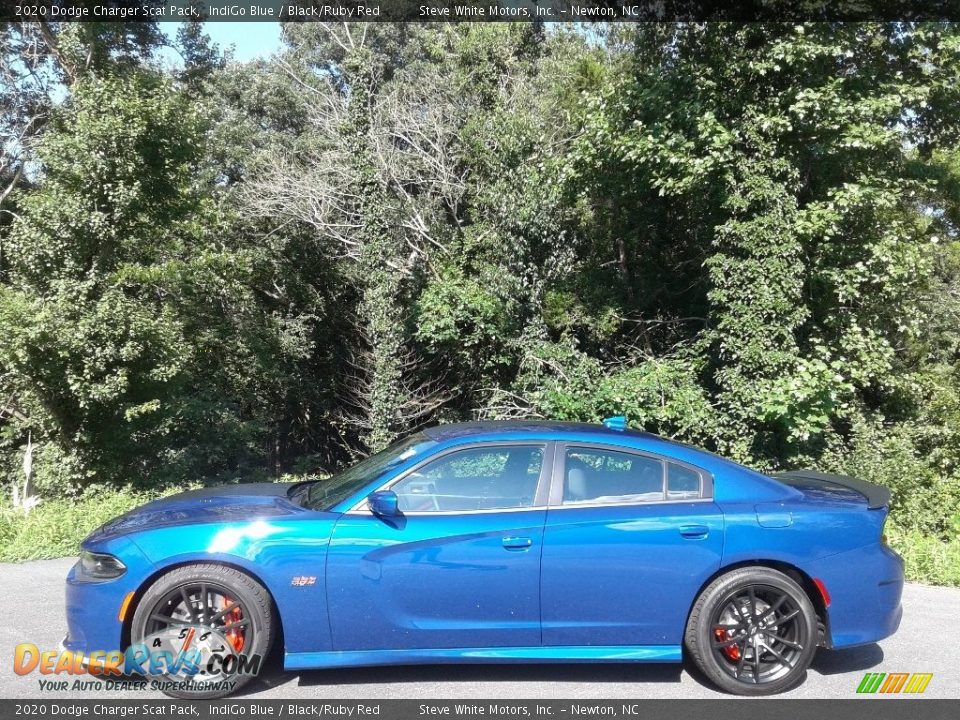 2020 Dodge Charger Scat Pack IndiGo Blue / Black/Ruby Red Photo #1