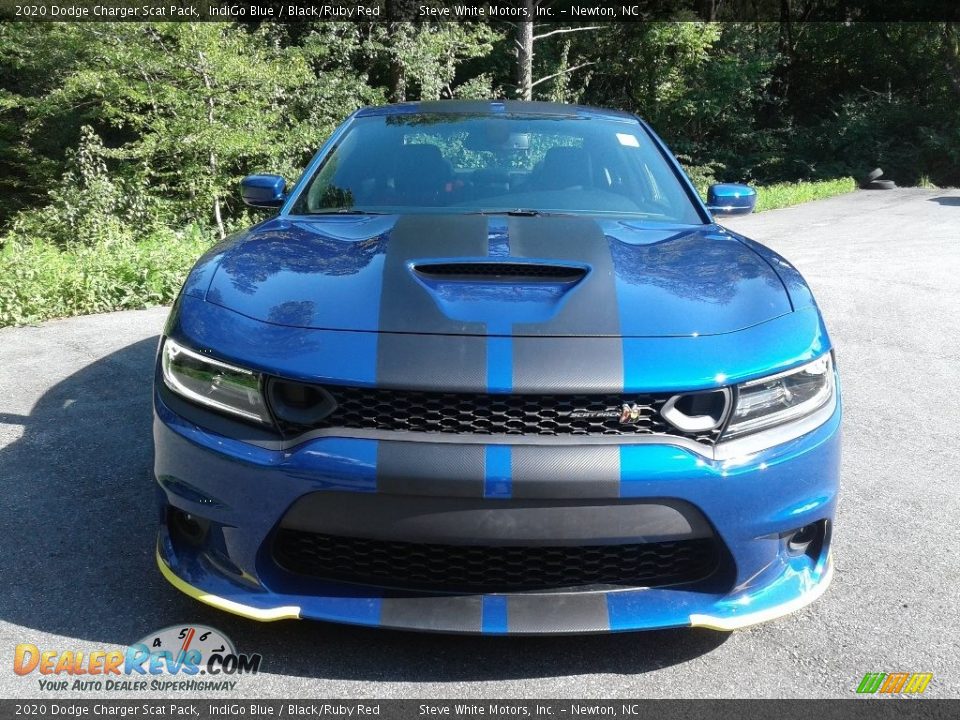 2020 Dodge Charger Scat Pack IndiGo Blue / Black/Ruby Red Photo #3