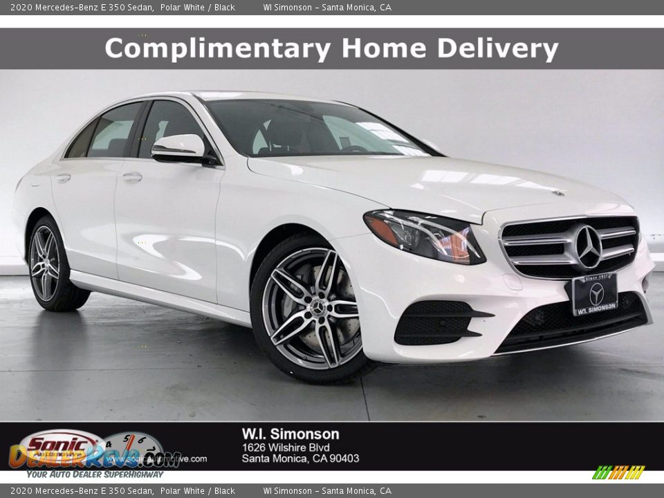 2020 Mercedes-Benz E 350 Sedan Polar White / Black Photo #1