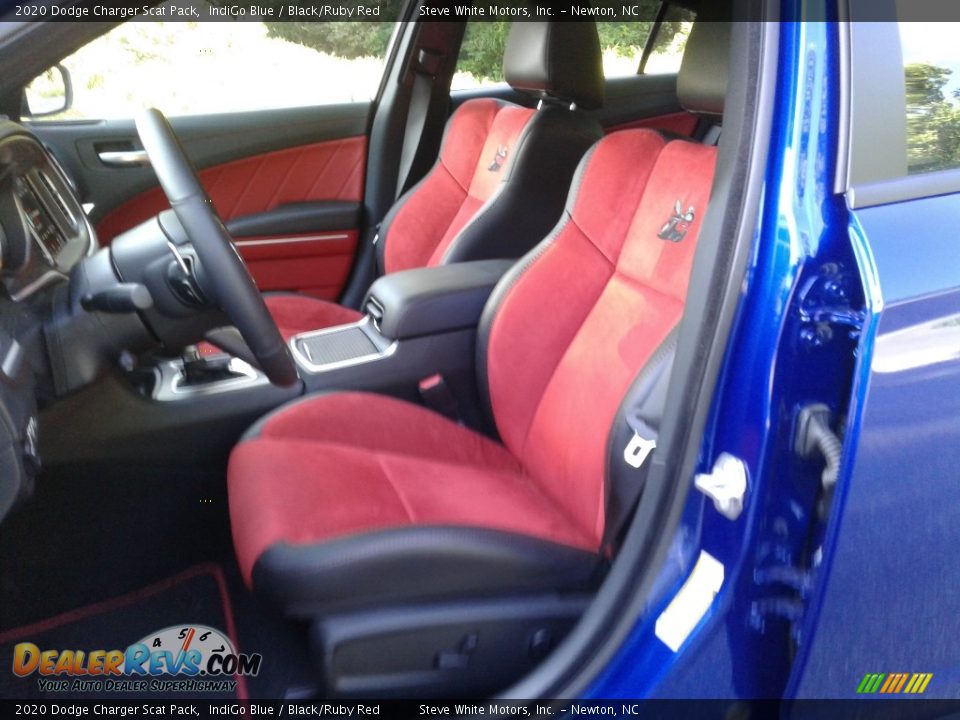 2020 Dodge Charger Scat Pack IndiGo Blue / Black/Ruby Red Photo #10