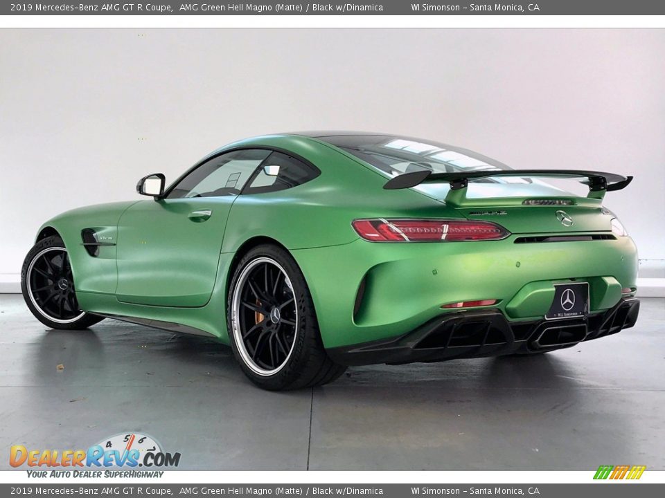 2019 Mercedes-Benz AMG GT R Coupe AMG Green Hell Magno (Matte) / Black w/Dinamica Photo #2